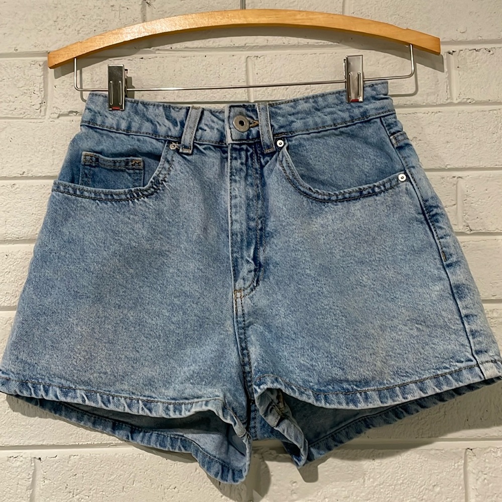 Cotton On High Rise Mom jean shorts